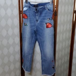 WHO WHAT WEAR blue jeans